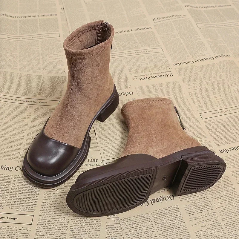 LP | Stivaletto in pelle e camoscio