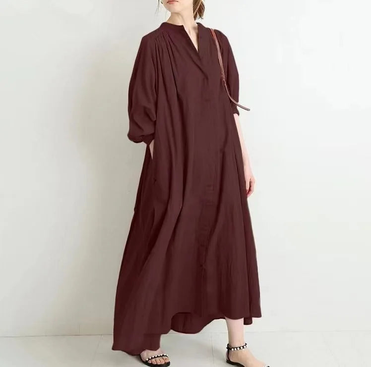 LP | Abito camicia vintage a maniche lunghe