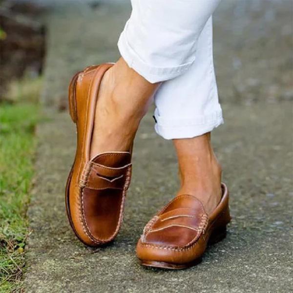 LP | Womens Causal Flats Oxfords Slip On Round Toe Loafers