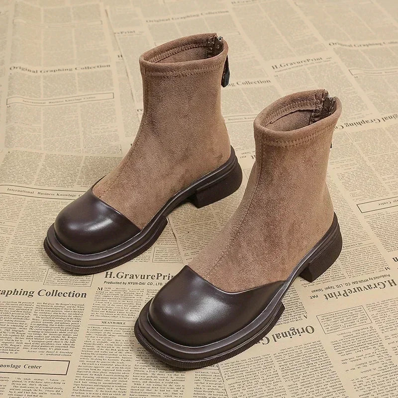 LP | Stivaletto in pelle e camoscio