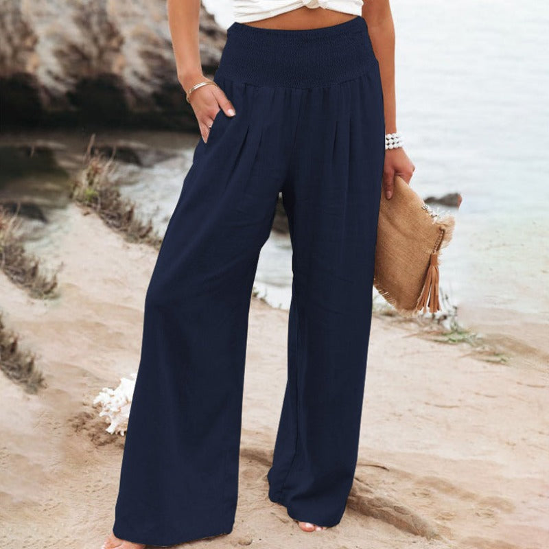 LP | Pantaloni a gamba larga e vita alta