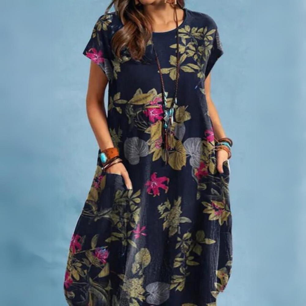LP | Abito estivo elegante con scollo rotondo