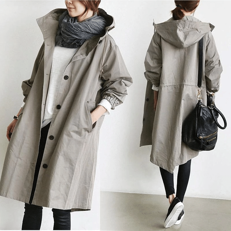 LP | Trench elegante, monocolore e largo