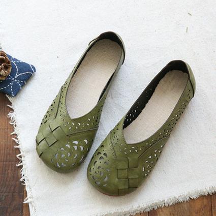 LP | Womens Plaid Pattern Mesh Flats Bambola Scarpe
