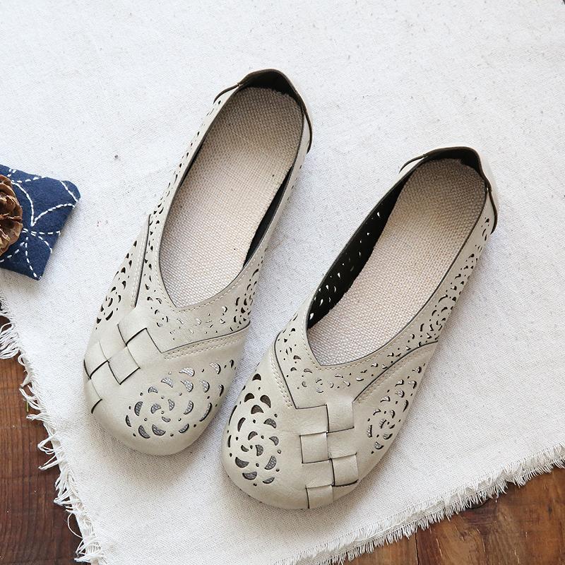 LP | Womens Plaid Pattern Mesh Flats Bambola Scarpe