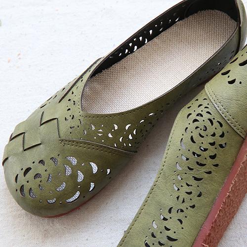 LP | Ballerine in pelle traspiranti in stile vintage