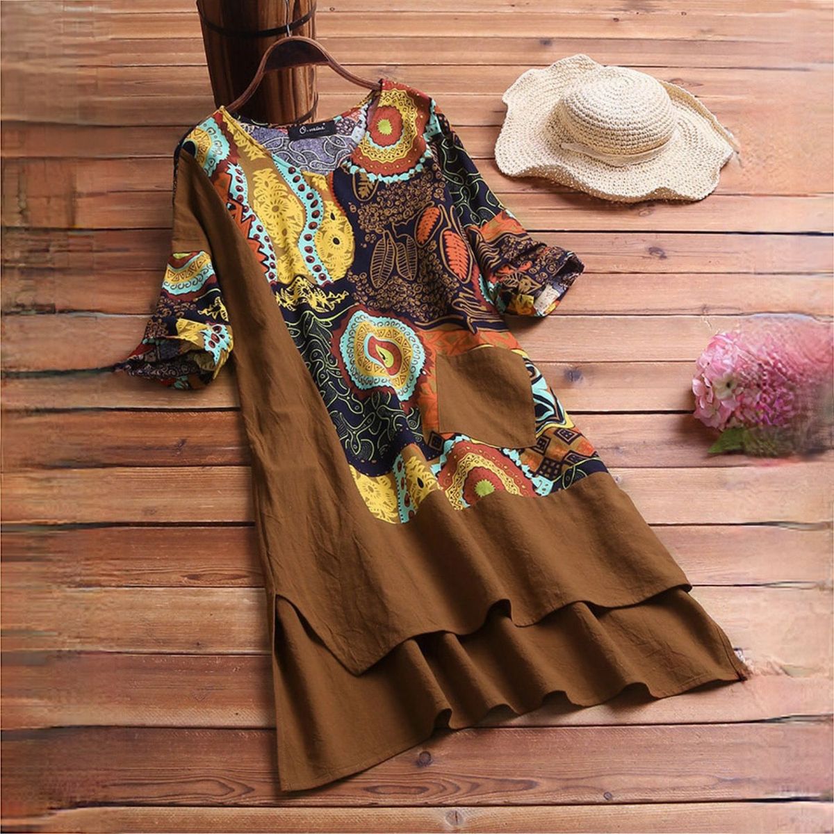 LP | Abito elegante con stampa mandala