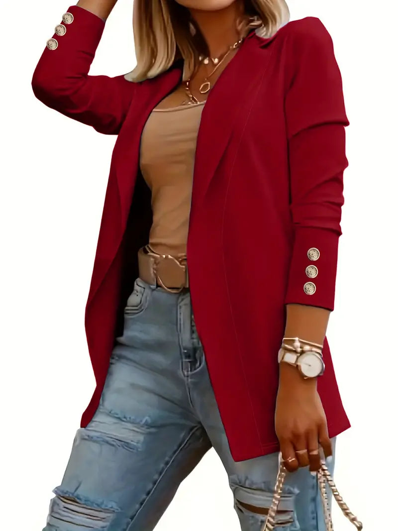 LP | blazer elegante a maniche lunghe per la primavera