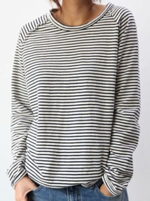 LP | Maglia casual a maniche lunghe a righe