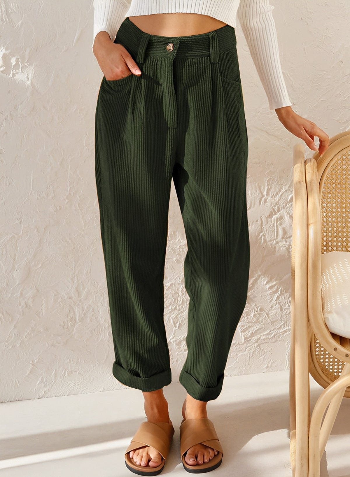 LP | Pantaloni di velluto a coste alla moda
