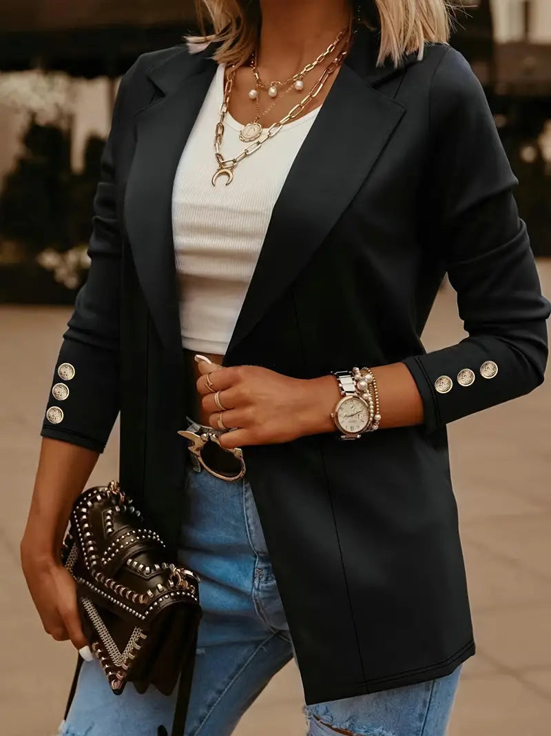 LP | blazer elegante a maniche lunghe per la primavera