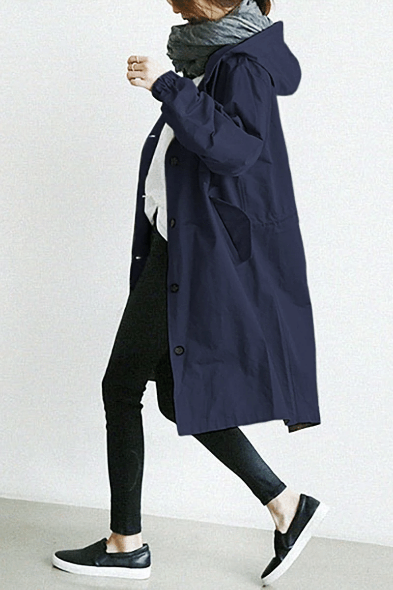 LP | Trench elegante, monocolore e largo