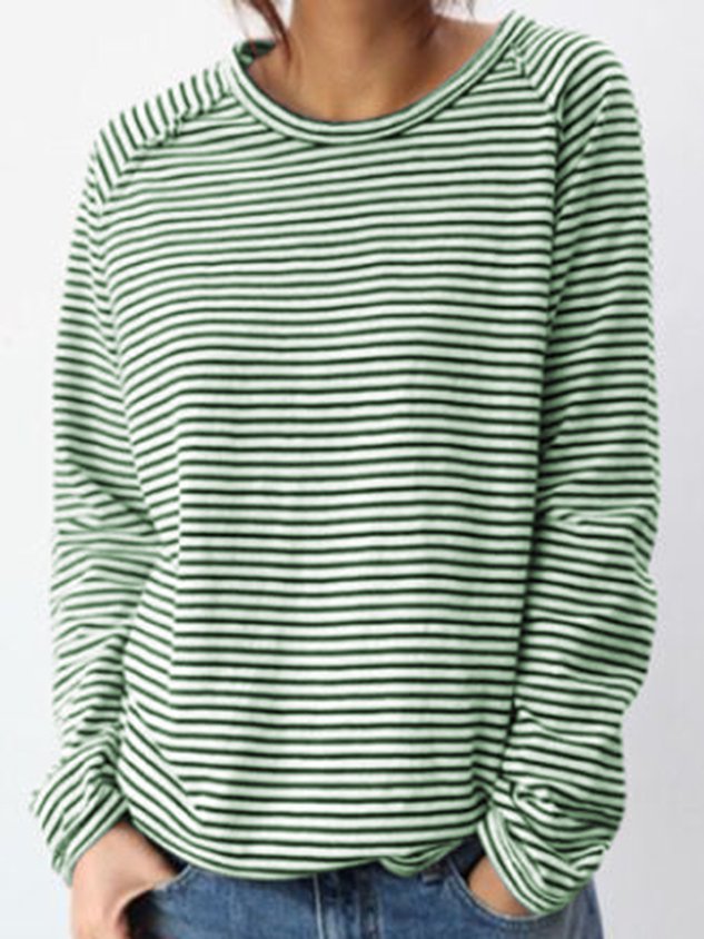 LP | Maglia casual a maniche lunghe a righe