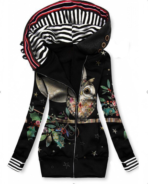 LP | Felpa con cappuccio asimmetrico con zip Artistic
