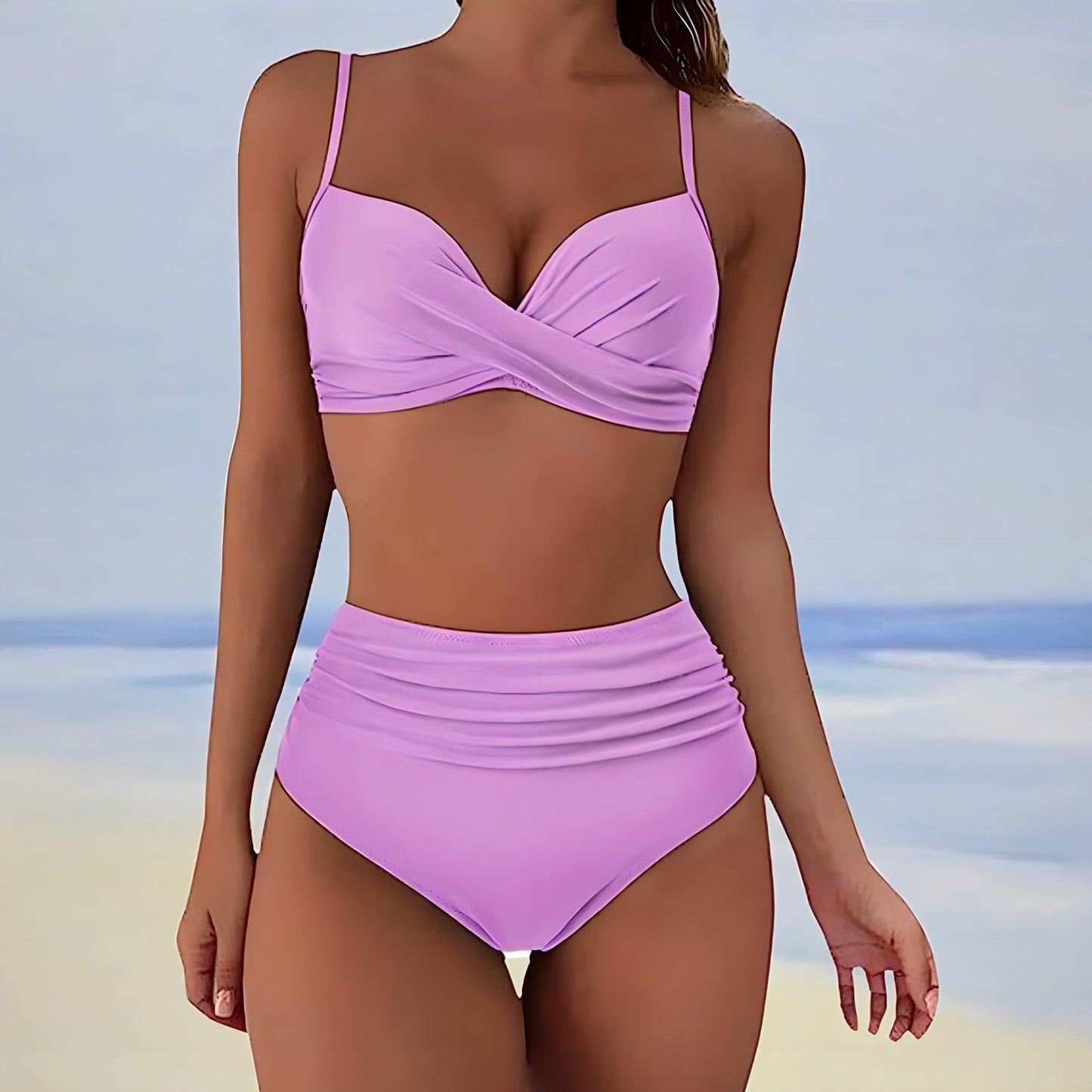 LP | Bikini a vita alta con top twist front