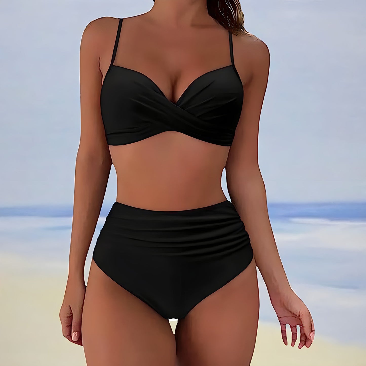 LP | Bikini a vita alta con top twist front