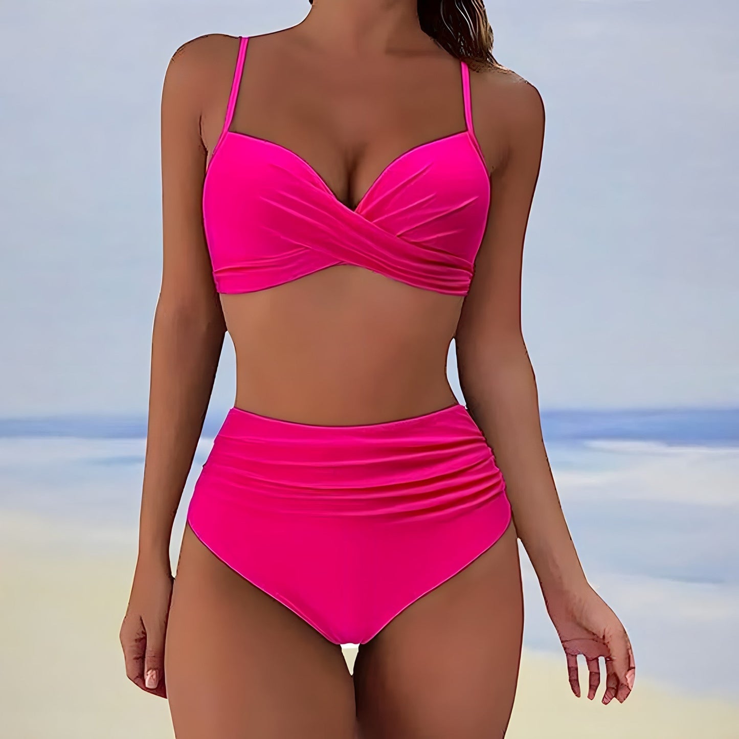 LP | Bikini a vita alta con top twist front