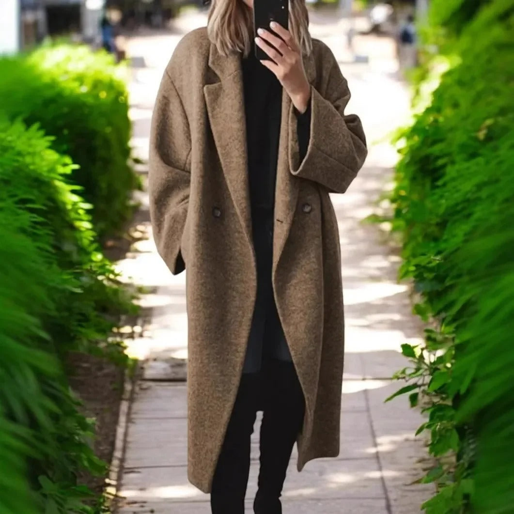 LP | Cappotto lungo e oversize in misto lana