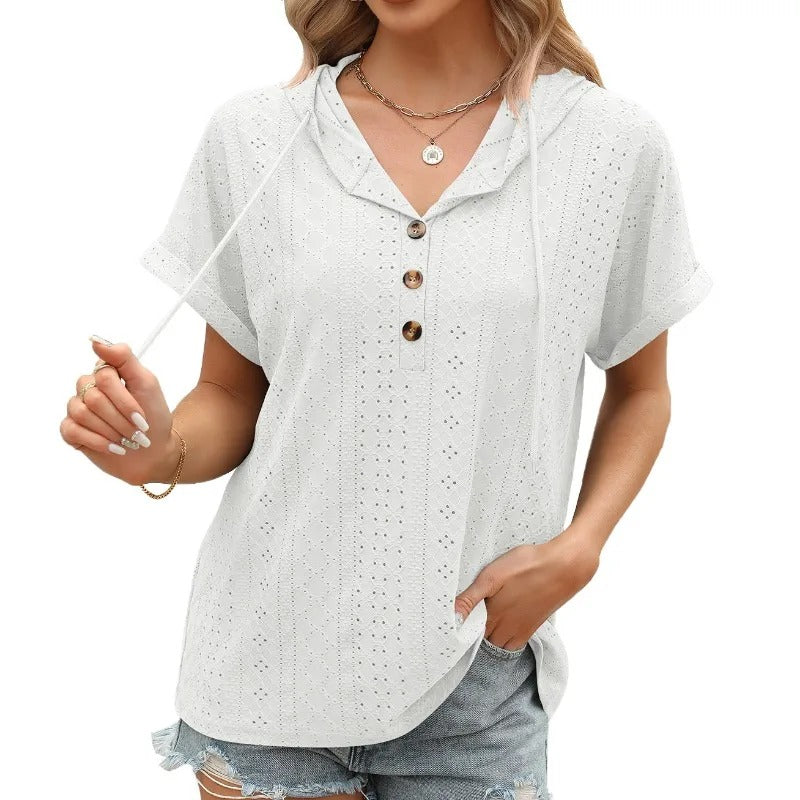 LP | Camicetta casual con scollo a V