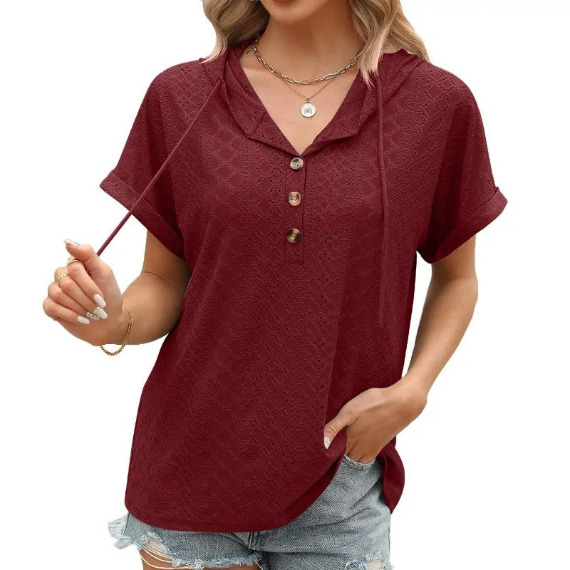 LP | Camicetta casual con scollo a V
