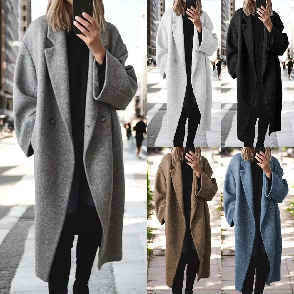 LP | Cappotto lungo e oversize in misto lana