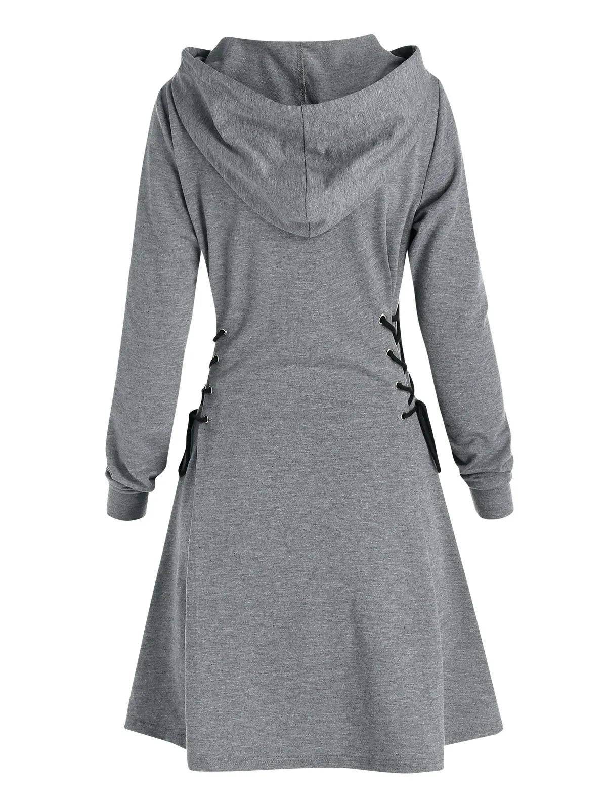 LP | Abito midi con cappuccio casual-chic