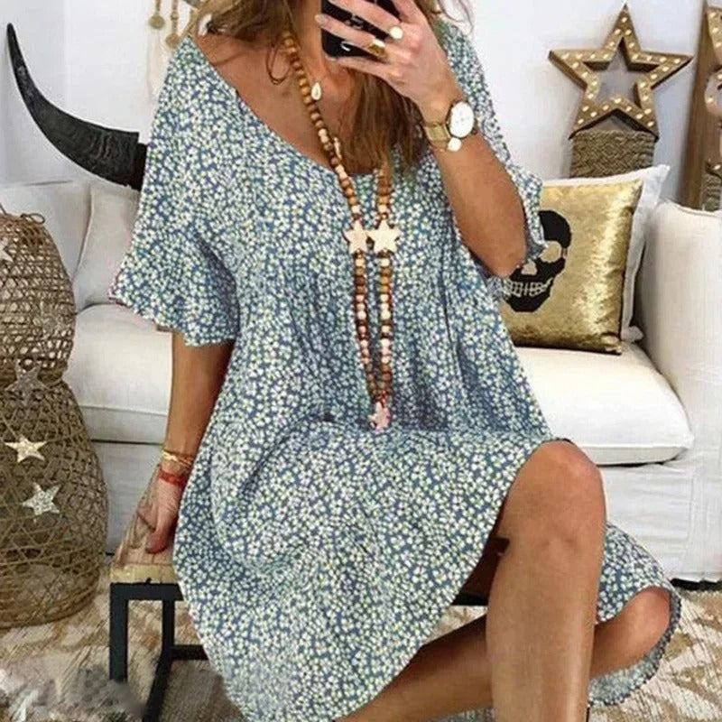 LP | Abito midi con scollo a V