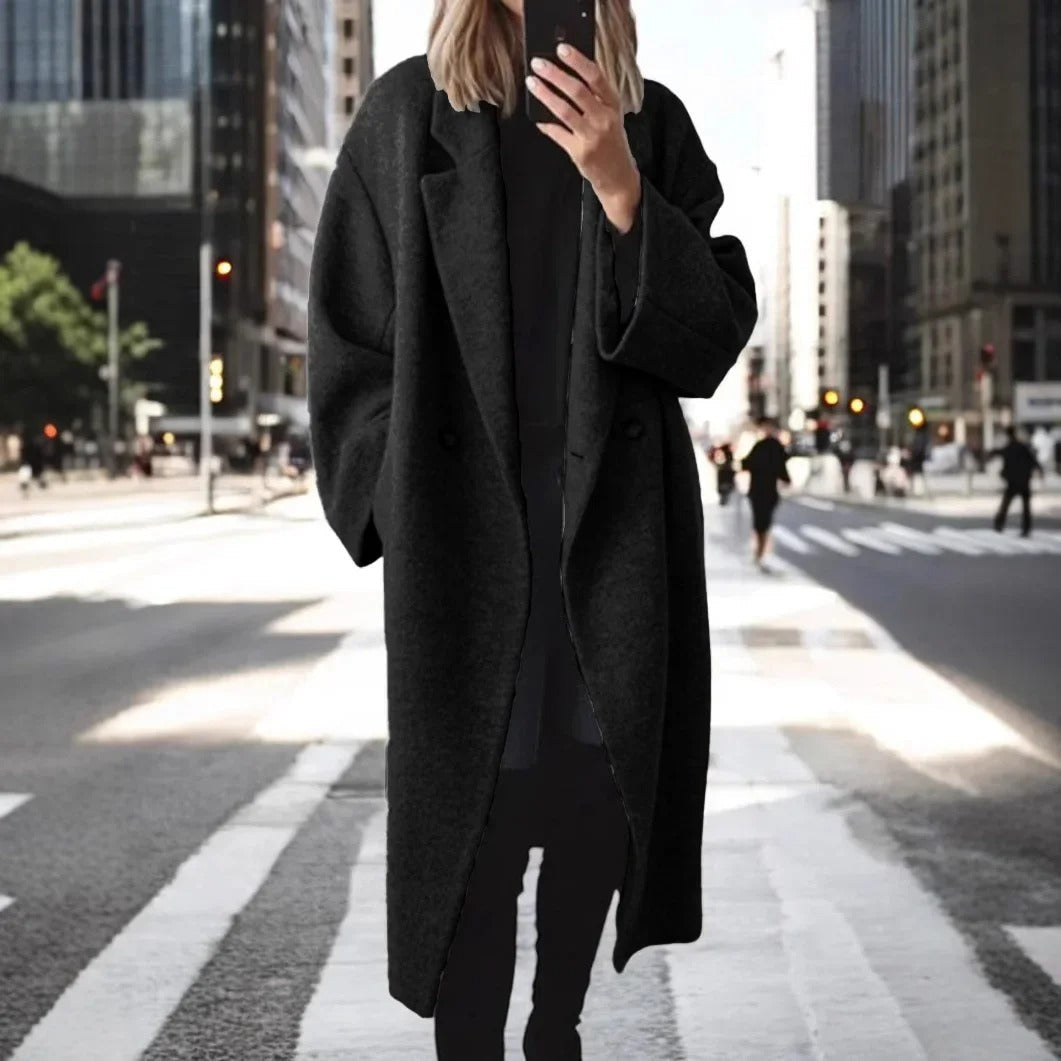 LP | Cappotto lungo e oversize in misto lana