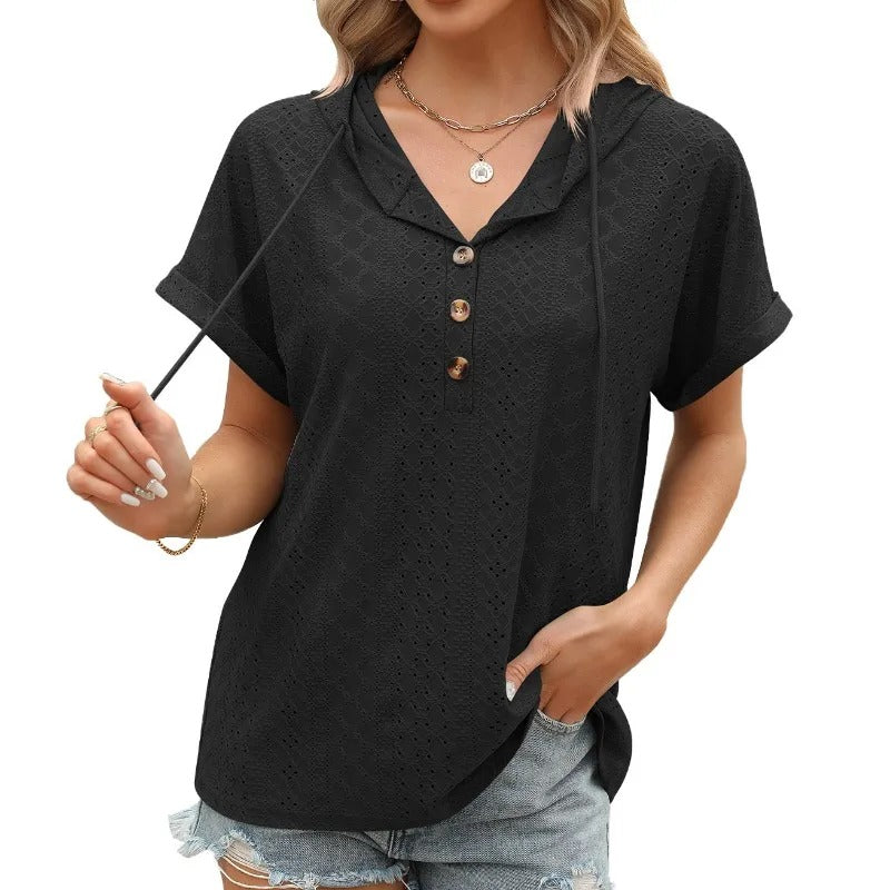 LP | Camicetta casual con scollo a V