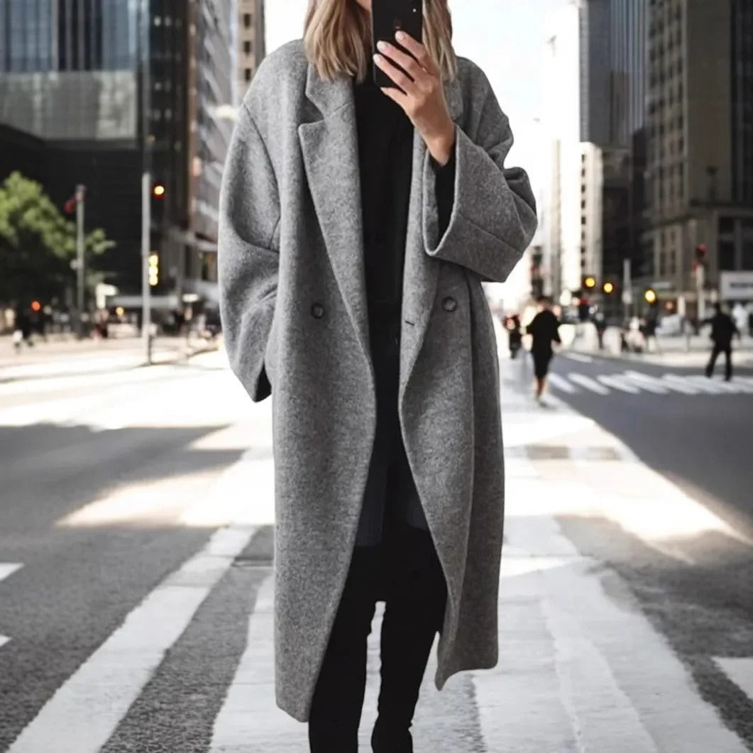 LP | Cappotto lungo e oversize in misto lana