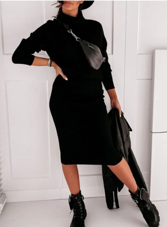 LP | Elegante set maglia e gonna a costine
