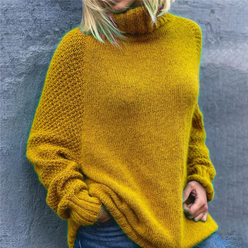 LP | Accogliente maglione a collo alto monocolore