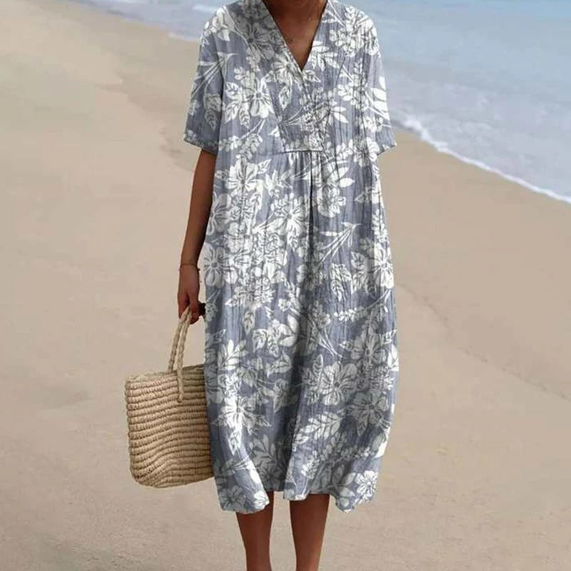 LP | Abito midi con scollo a V