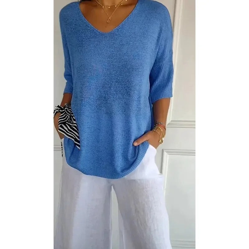 LP | Camicia con scollo a V