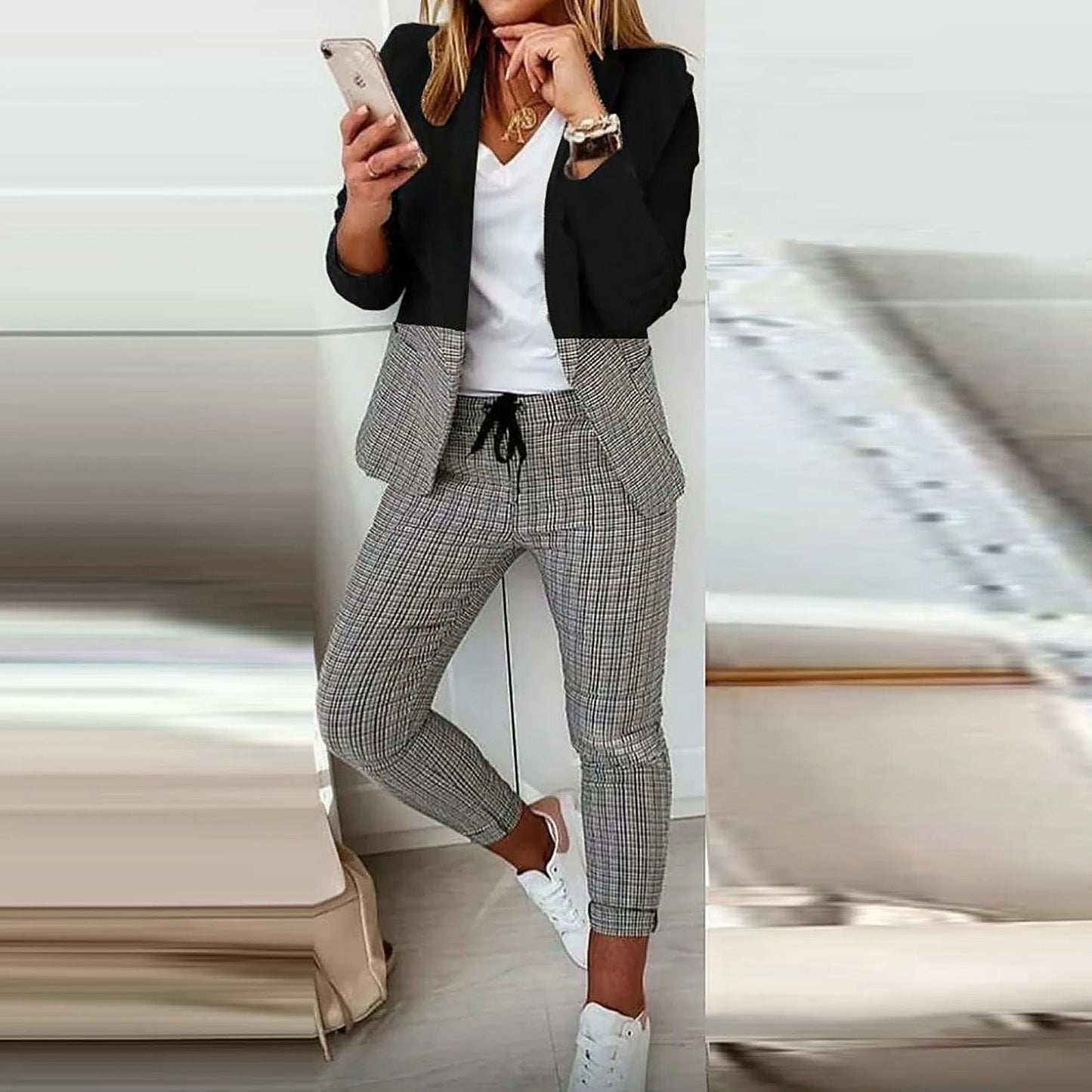 LP | Blazer con maniche lunghe e pantaloni