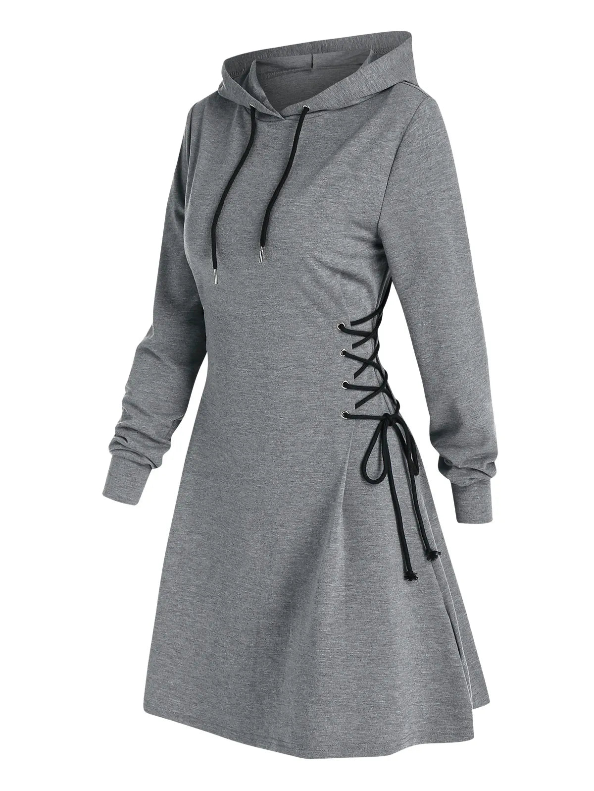 LP | Abito midi con cappuccio casual-chic
