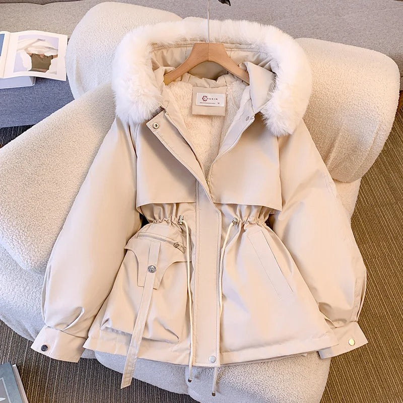 LP elegante MW | con collo di pelliccia