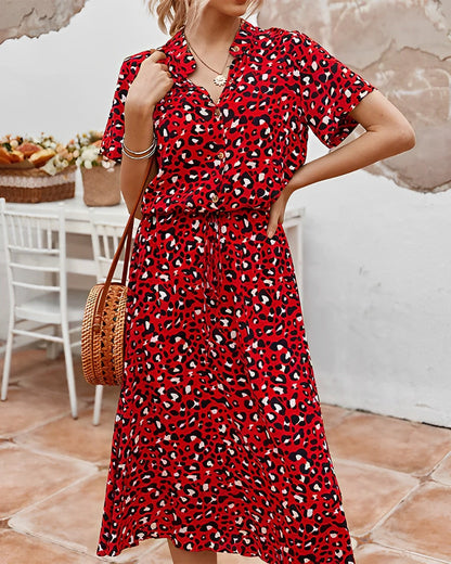 LP | Abito colorato con stampa leopardata