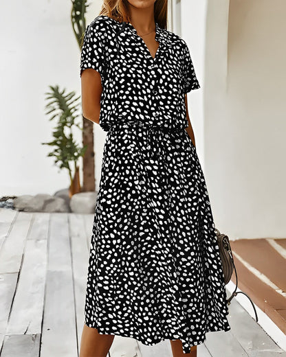 LP | Abito colorato con stampa leopardata