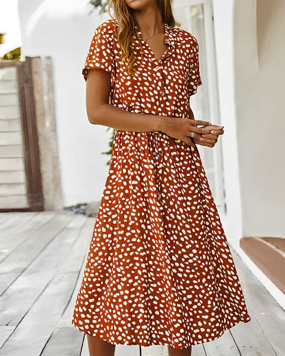 LP | Abito colorato con stampa leopardata