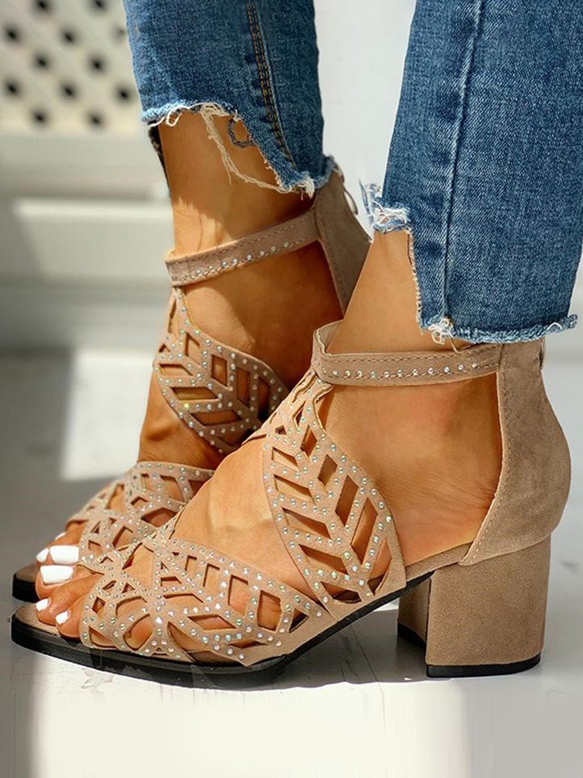 LP eleganti con tacco a blocco da donna LD