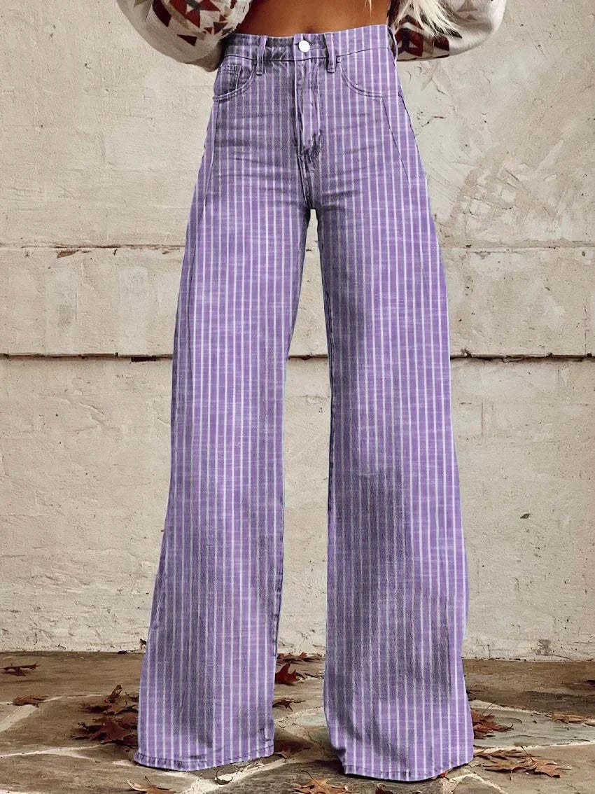 LP | Augusta™ Pantaloni classici a righe con gambe larghe