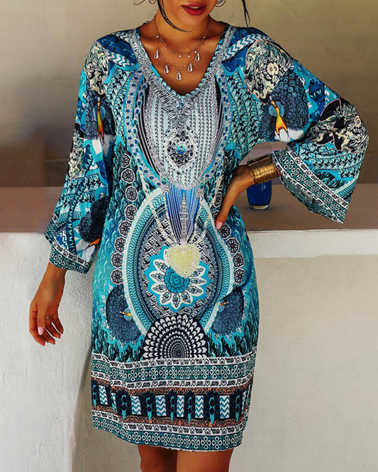 LP | Abito boho con maniche lunghe