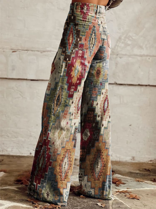 LP | BohoChic™ Pantaloni a gamba larga in stile retrò
