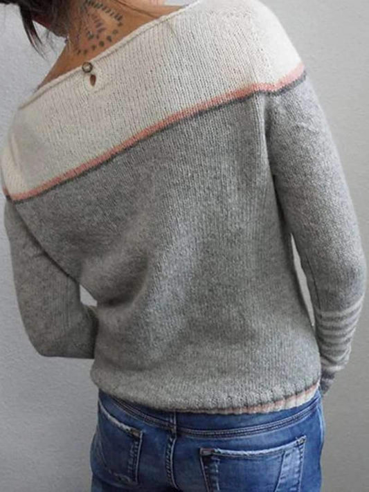 LP | Maglia colorblock con maniche a righe