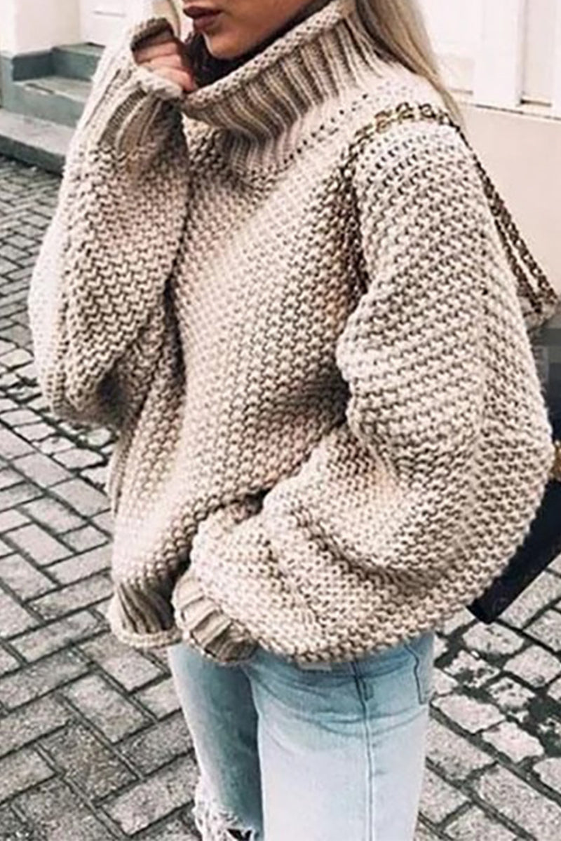 LP | Accogliente pullover oversize con scollo a tartaruga