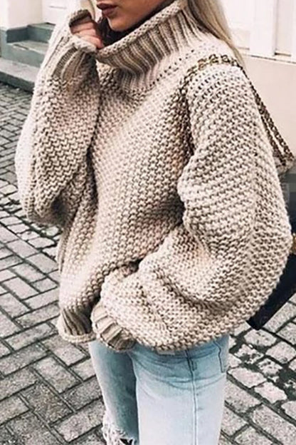 LP | Accogliente pullover oversize con scollo a tartaruga