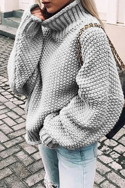 LP | Accogliente pullover oversize con scollo a tartaruga