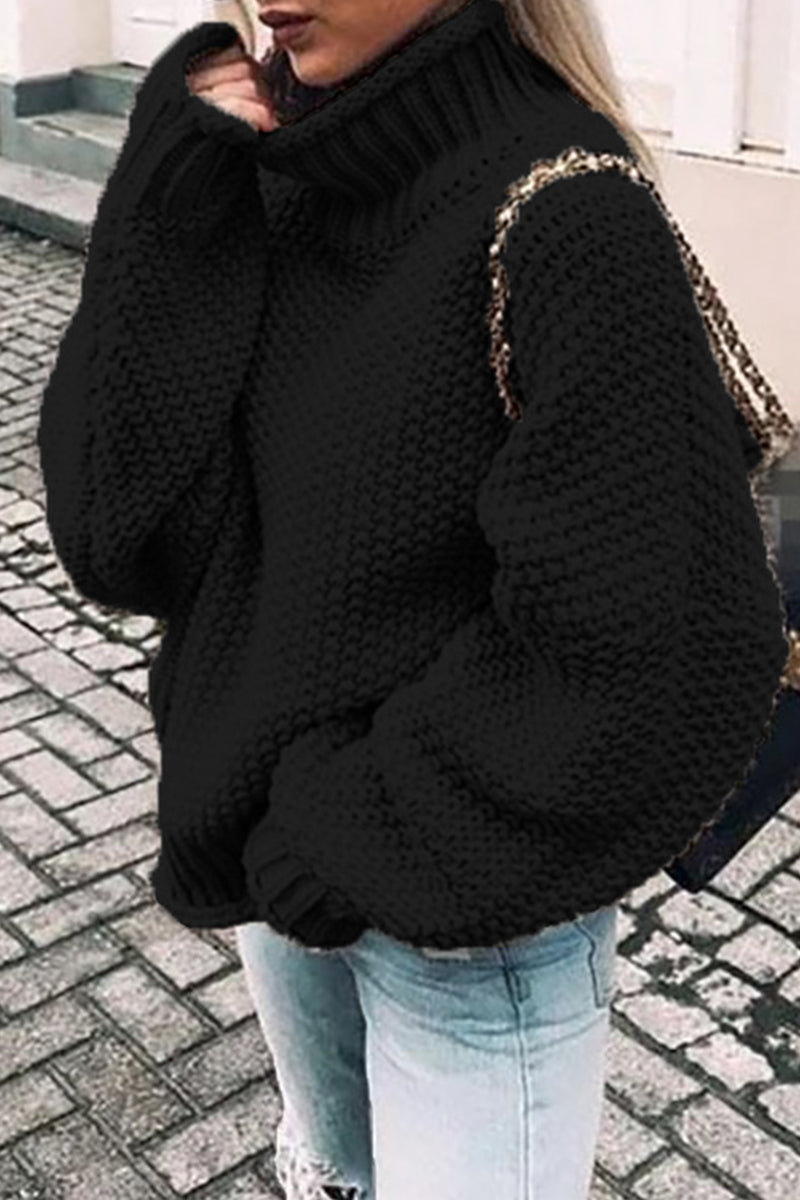 LP | Accogliente pullover oversize con scollo a tartaruga