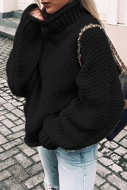 LP | Accogliente pullover oversize con scollo a tartaruga